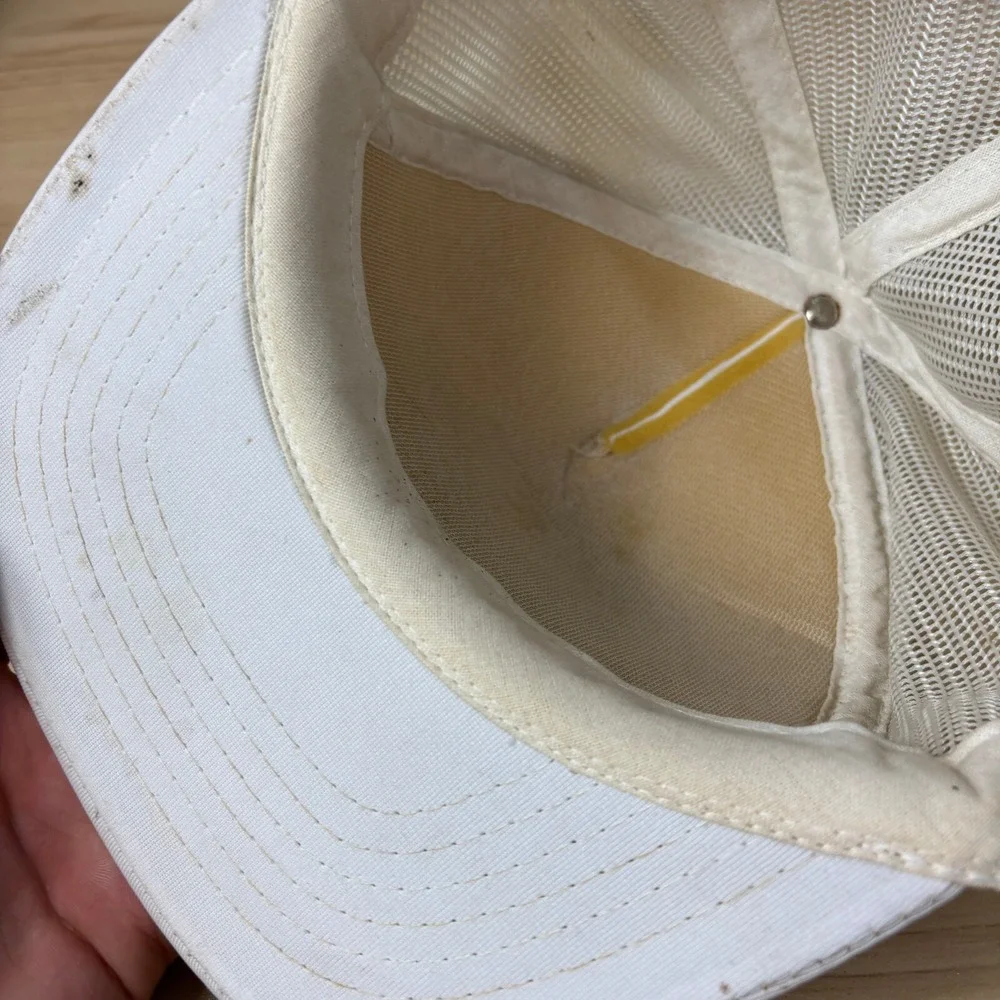 Vintage US Open Hat Cap‎ Snapback White Trucker 1987 When You Flush Adjustable